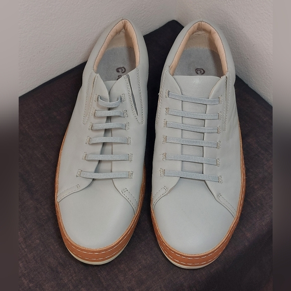 Corso Como CC Naimie Grey Leather Slip-on Sneakers Size 39/8.5 - Picture 2 of 12